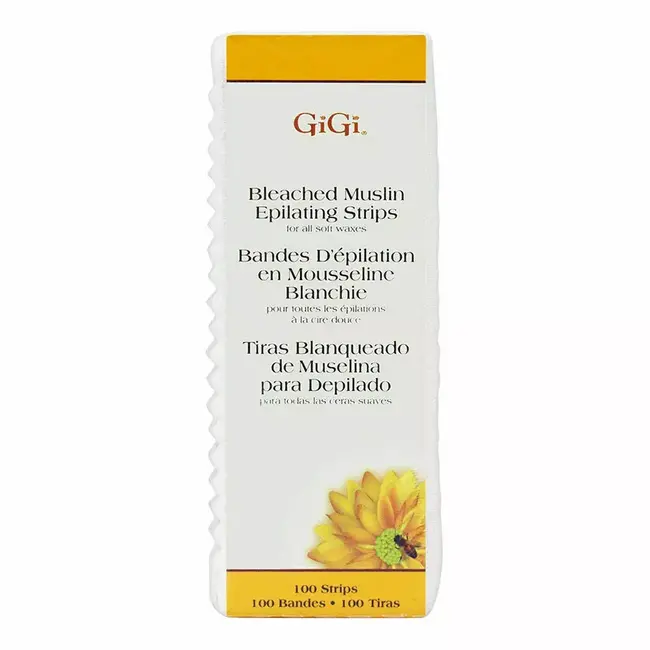 GiGi - Blaeched Muslin Epilating Strips - Large - 100 Strips