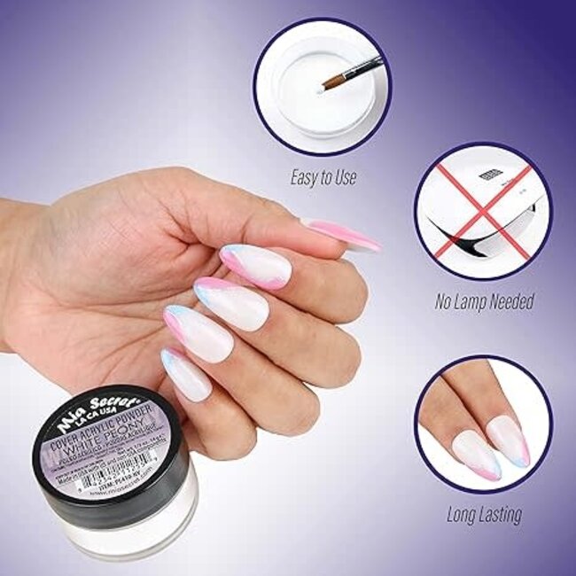 Mia Secret - Acrylic Powder - White Peony - 2.0 oz