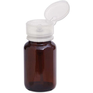 DL Professional DL - Amber Glass Pump Dispenser Bottle - 6 oz - DL-C362