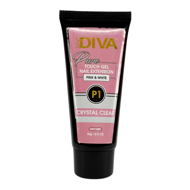 DND DIVA - Pure Touch Gel - P1  Crystal Clear - 2 fl. oz