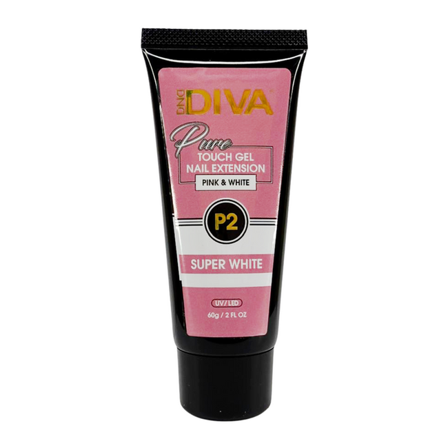 DND DIVA - Pure Touch Gel - P2  Super White - 2 fl. oz