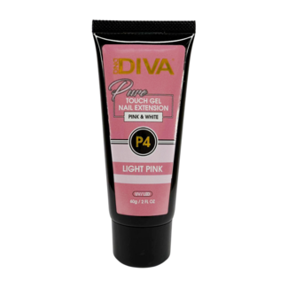 DND DIVA DND DIVA - Pure Touch Gel - P4  Light Pink - 2 fl. oz