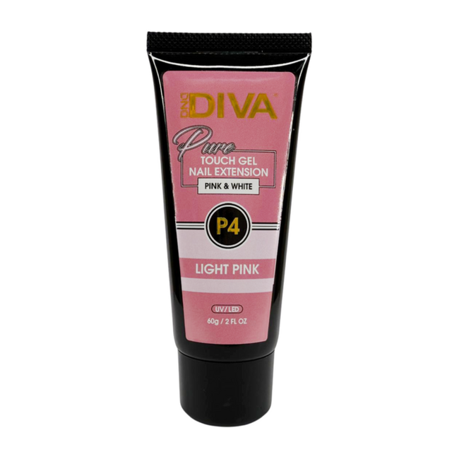 DND DIVA - Pure Touch Gel - P4  Light Pink - 2 fl. oz