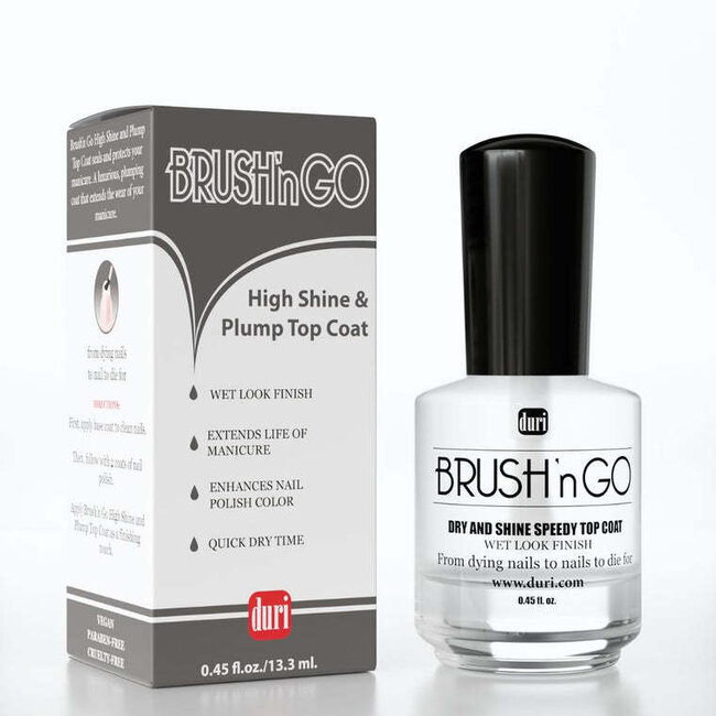 Duri - Brush n Go - Shine Top Coat- 0.45 oz - 1 ct