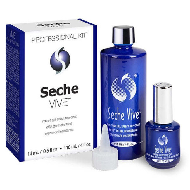Seche Vive - Lacquer - Instant Gel Effect Top Coat - 4 oz