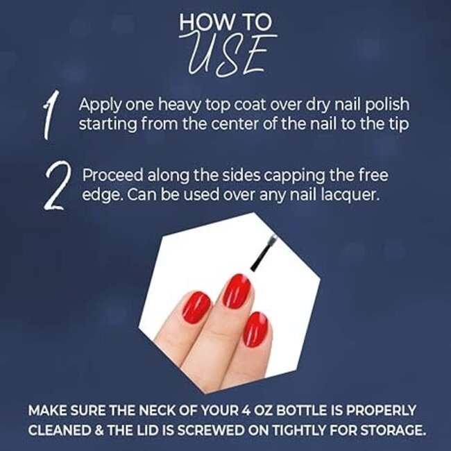 Seche Vive - Lacquer - Instant Gel Effect Top Coat - 4 oz