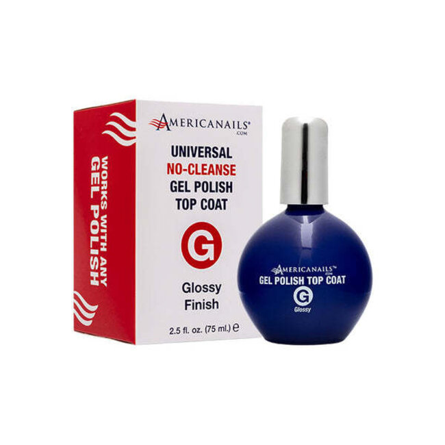 Americanails - No Cleanse Glossy Finish Gel Top Coat -