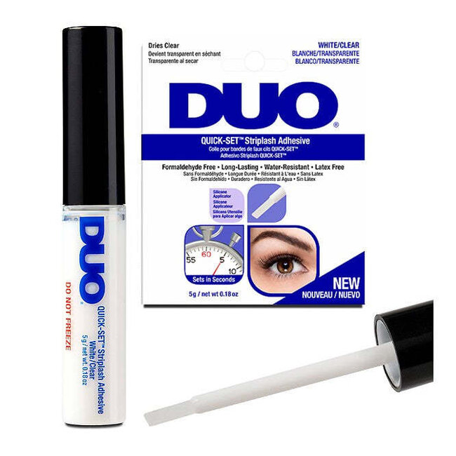 Duo - Quick-set Striplash Adhesive - White/Clear