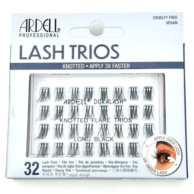 Ardell - Lash Trios - Knotted Flare Trios - Long Black