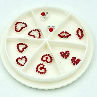 The Studio The Studio - Art Pack #536 - Heart and Lip Charms - 10 pcs