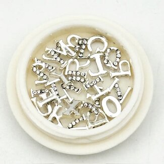 The Studio The Studio - Letter Charms In Jar - Silver