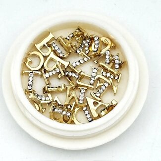 The Studio The Studio - Letter Charms In Jar - Gold