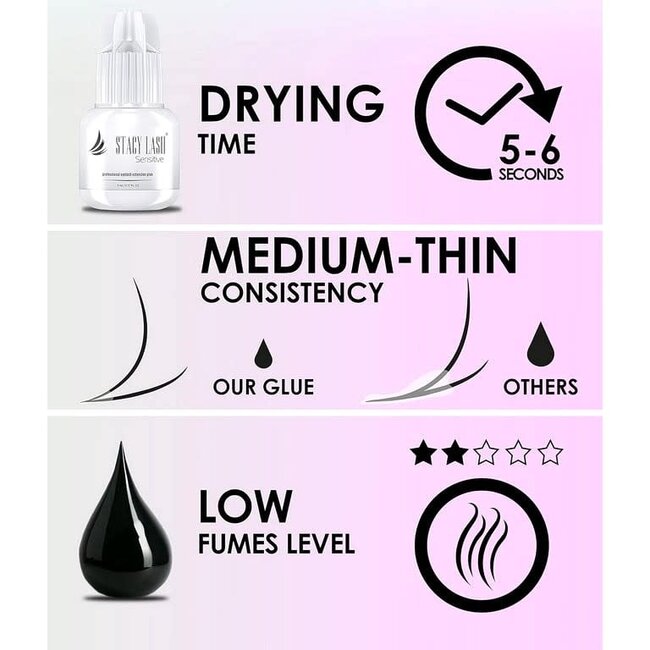 Stacy Lash - Eyelash Glue - Sensitive 10 ml