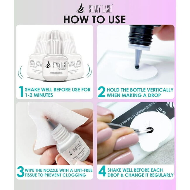 Stacy Lash - Eyelash Glue - Sensitive 10 ml