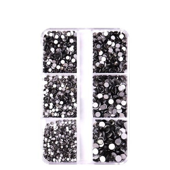 The Studio - Art Pack #362 - Assorted Black Rhinestone - 6 pcs