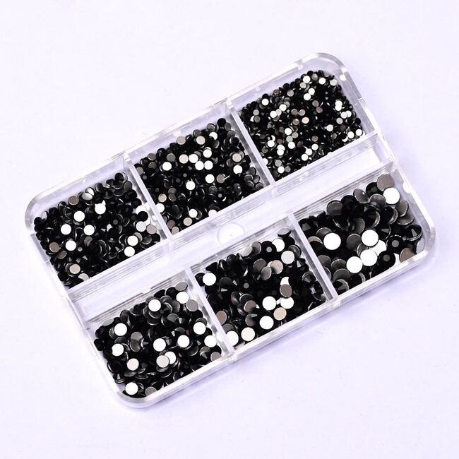 The Studio - Art Pack #362 - Assorted Black Rhinestone - 6 pcs