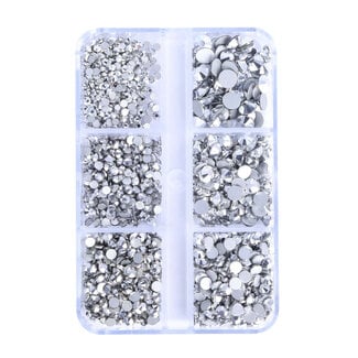 The Studio The Studio - Art Pack #580 - Assorted Clear Rhinestone - 6 pcs