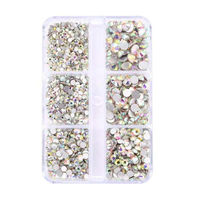 The Studio - Art Pack #353 - Assorted AB Rhinestone - 6 pcs
