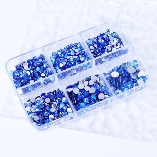 The Studio - Art Pack #582 - Assorted Royal Blue Rhinestone - 6 pcs