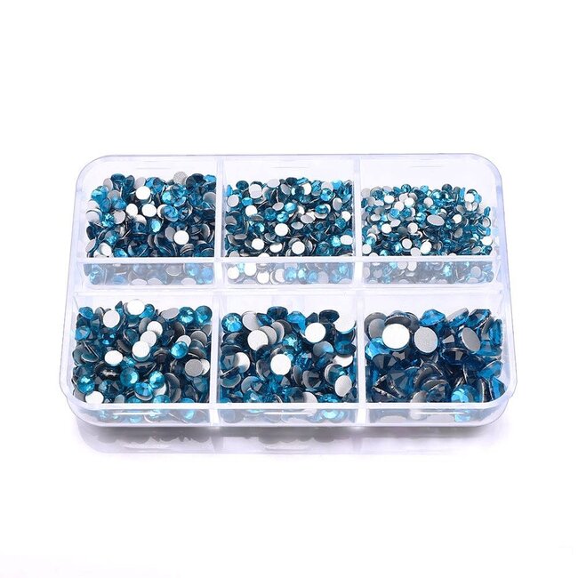 The Studio - Art Pack #581 - Assorted Turquoise Rhinestone - 6 pcs