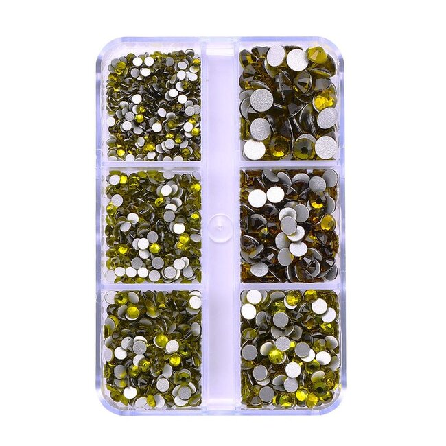 The Studio - Art Pack #586 - Assorted Yellow Rhinestone - 6 pcs