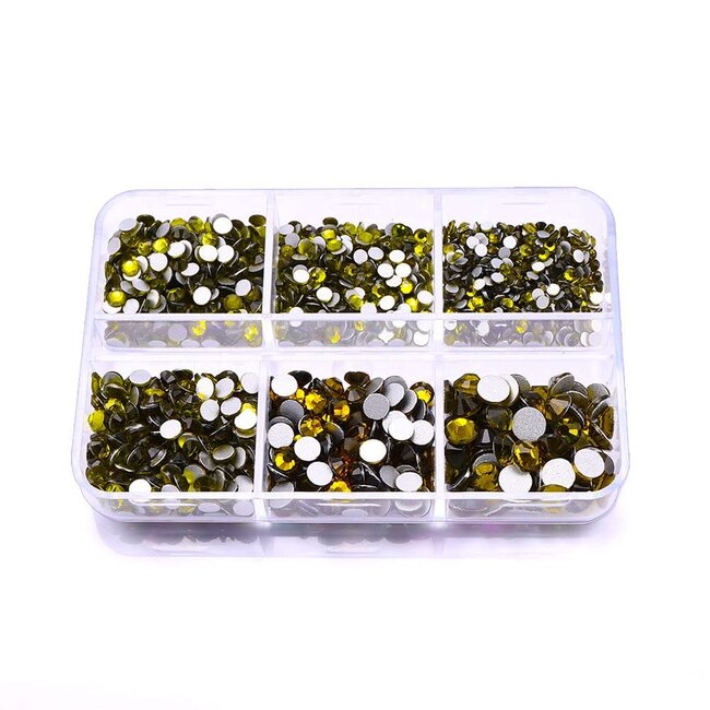 The Studio - Art Pack #586 - Assorted Yellow Rhinestone - 6 pcs