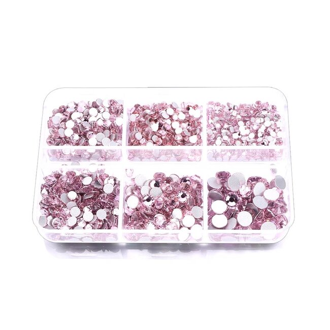 The Studio - Art Pack #387 - Assorted Pink Rhinestone - 6 pcs
