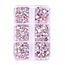 The Studio - Art Pack #585 - Assorted Iridescent Pink Rhinestone - 6 pcs