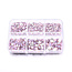 The Studio - Art Pack #585 - Assorted Iridescent Pink Rhinestone - 6 pcs