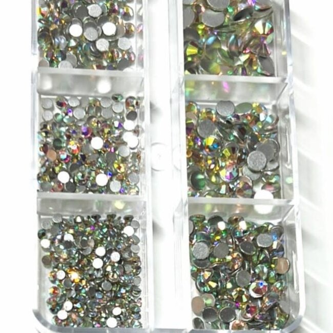 The Studio - Art Pack #354 - Assorted AB Rhinestone - 6 pcs