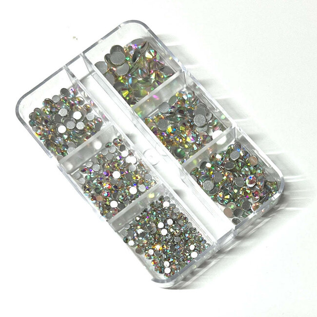 The Studio - Art Pack #354 - Assorted AB Rhinestone - 6 pcs