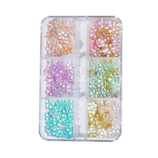 The Studio The Studio - Art Pack #372 - Assorted Pastel Rhinestone - 6 pcs