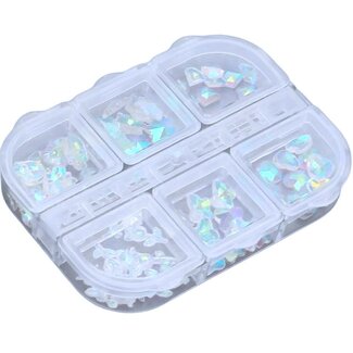 The Studio The Studio - Art Pack #363 - Assorted Iridescent Crystals - 6 pcs
