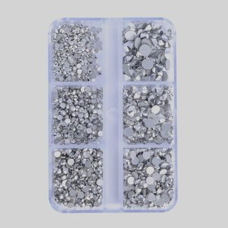 The Studio The Studio - Art Pack #355 - Assorted Clear Rhinestone - 6 pcs