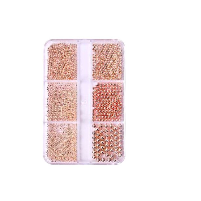 The Studio - Caviar Beads - Rose Gold - 6 pcs