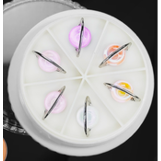 The Studio The Studio - Art Pack #518 - Assorted Iridescent Planet Charms