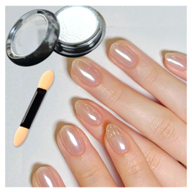 Chrome Nail Art Powder - White