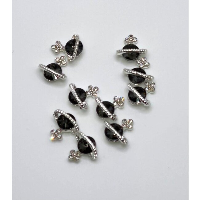 The Studio - Art Pack #479 - Planet Charms - Black - 10 pc