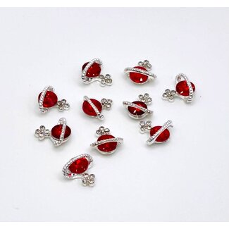 The Studio The Studio - Art Pack #480 - Planet Charms - Red - 10 pc