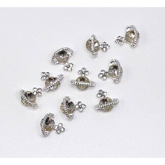 The Studio The Studio - Art Pack #481 - Planet Charms - Clear - 10 pc