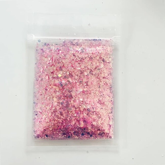 Beauty Nails - Nail Ornament Glitter - Light Pink
