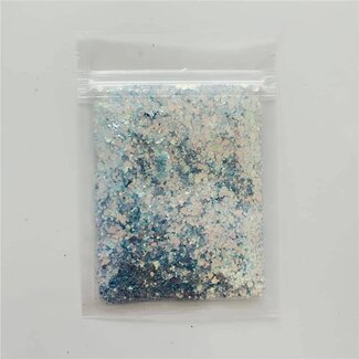 Beauty Nails Beauty Nails - Nail Ornament Glitter - Silver Iridescent