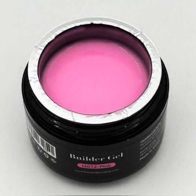 The Studio - Hema Free Hard Builder Gel - HG12 Pink - 30ml