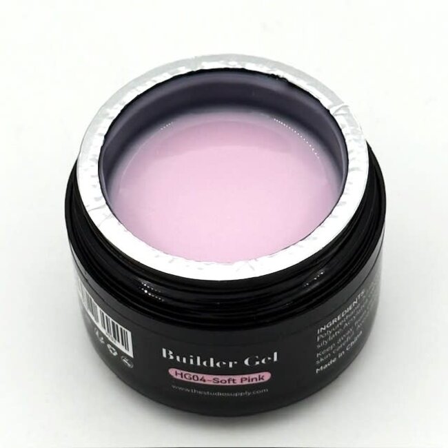 The Studio - Hema Free Hard Builder Gel - HG04 Soft Pink - 30ml