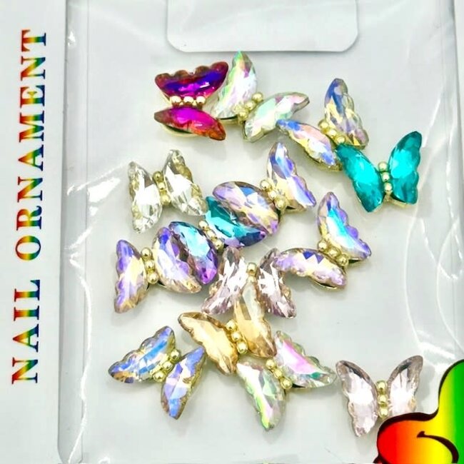 The Studio - Art Pack #513 - Assorted Butterfly Charms - 14 pcs