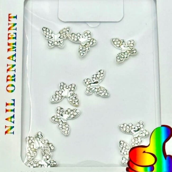 The Studio - Art Pack #473 - Silver Butterfly Charms