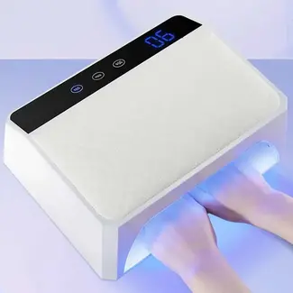 2 In 1 Cordless LED/UV Lamp w/ Arm Rest - White