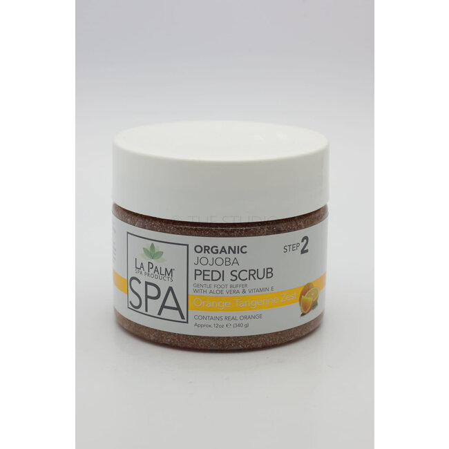 La Palm - Step 2 - (Organic) Jojoba Pedi Scrub - 12 oz - Orange Tangerine Zest