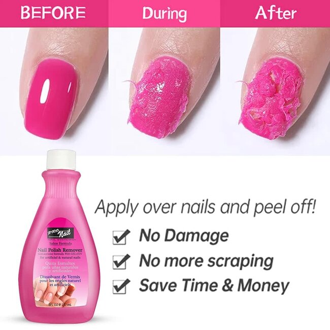 Pro Nail - Nail Polish Remover - Non-Acetone - 8 oz