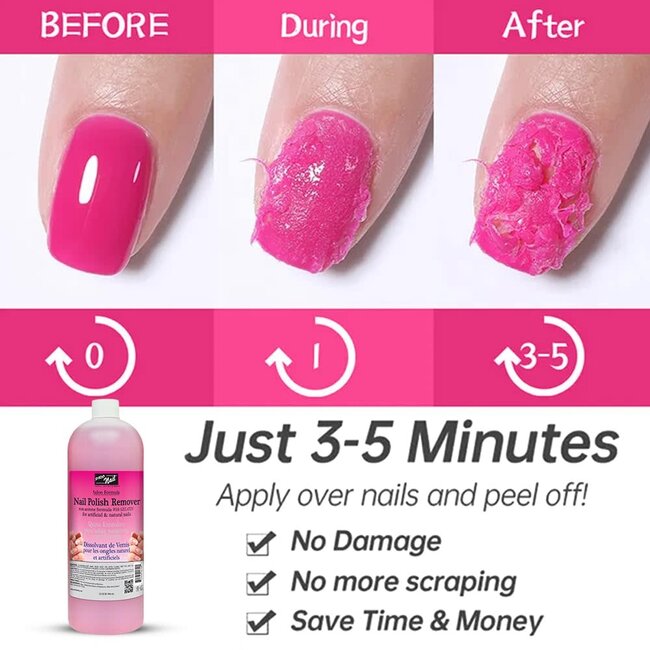 Pro Nail - Nail Polish Remover - Non-Acetone - 32 oz